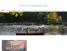 Tablet Screenshot of campmattatuck.org